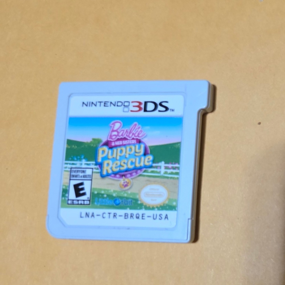 Barbie and Her Sisters Puppy Rescue Nintendo 3DS Game Cartridge